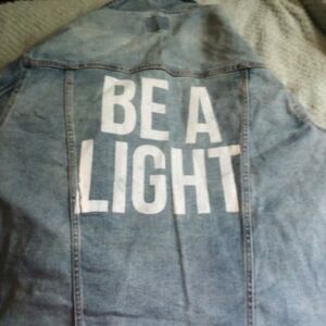 Threadfast Apparel blue jean denim jacket size XL